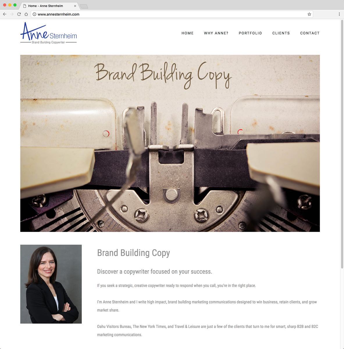 Anne Sternheim Website