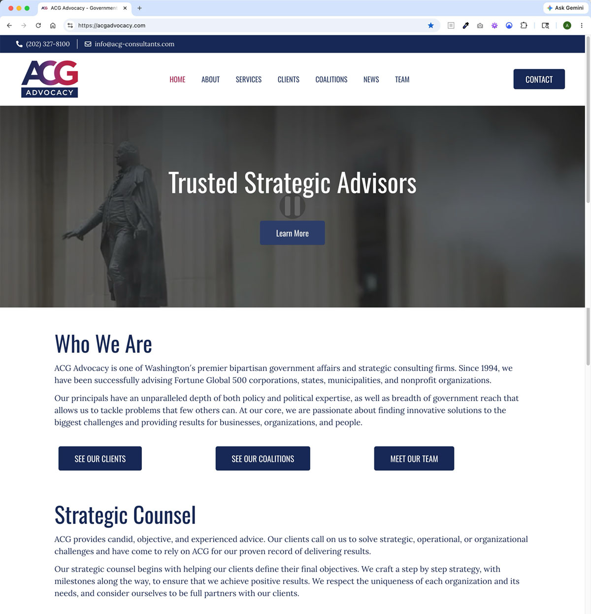 ACG Advocacy Website