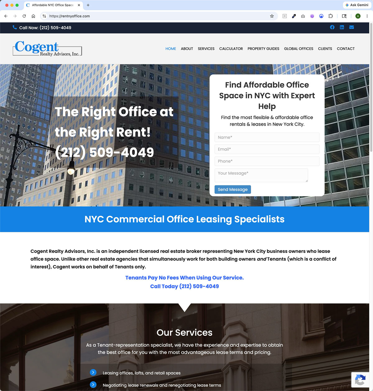 Cogent Realty Website